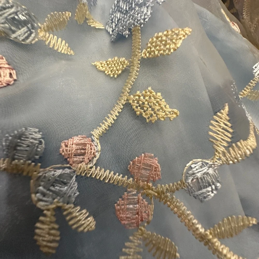 Sugar Thrillz Blue Floral Long Sleeve Dress - Picture 5 of 10